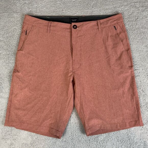 S 7 Diamonds Shorts Men's 36 Pink Lightweight Stretch Pockets Performance - Picture 1 of 9